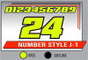 LAYERED NUMBER SET J-1